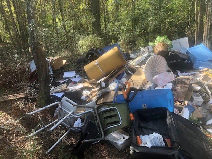 Illegal dump site
